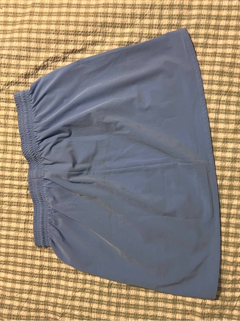 Nike Light Blue Dri-FIT Athletic Skirt with White Trim - Picture 2 of 4